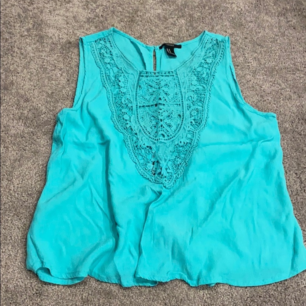 Turquoise tank top